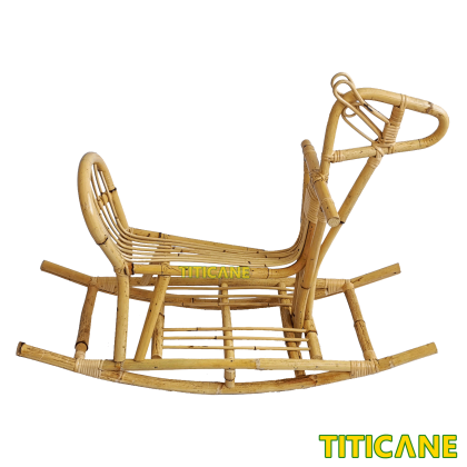 TITICANE Rocking Horse Kuda Rotan Rattan Mantang