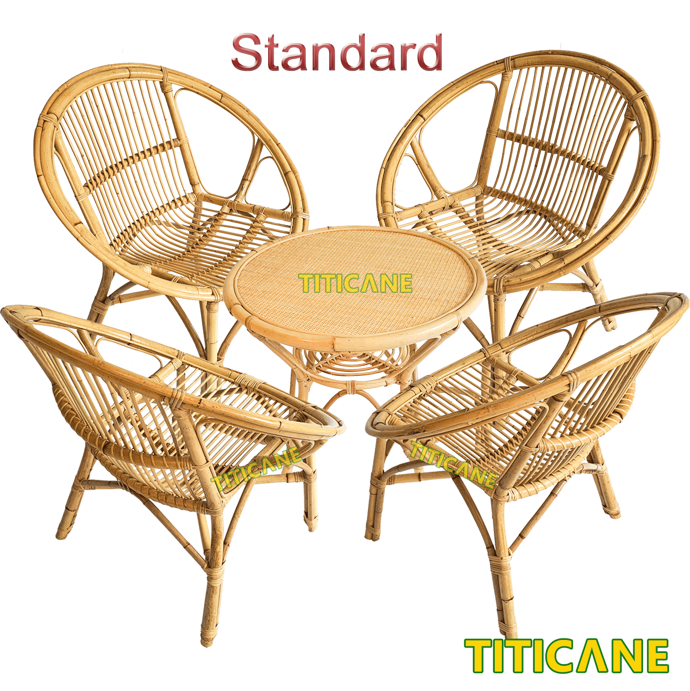 TITICANE Round Chair [ Kerusi Rotan ] [ Rattan Mantang ]