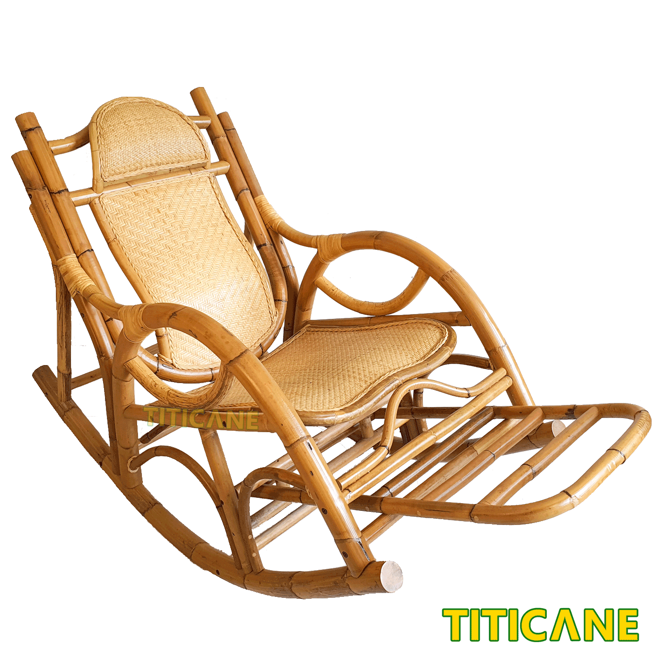 TITICANE Crown Rocking Chair Tango Series Kerusi Rotan