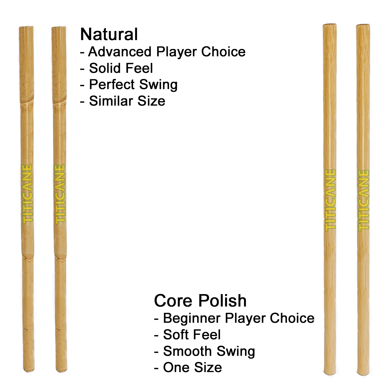TITICANE Kali Stick [ 32 Inch ] [ Manau Natural ] [ 1 Pair ] [ Rattan